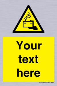 Custom Battery Charging Sign